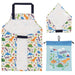 Skater 3-Piece Dinosaur Meal Set - Apron Triangle Scarf and Drawstring Bag for Students- Japan Figure Store - #1 Bring To You The Best Japanese Goods