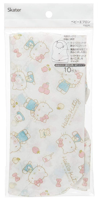 Skater Disposable Baby Apron Bib with Hello Kitty Design from Sanrio- Japan Figure Store - #1 Bring To You The Best Japanese Goods