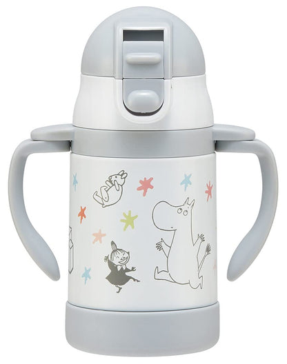 Skater Moomin Star Stainless Steel Baby Mug 240ml with Foldable Handle- Japan Figure Store - #1 Bring To You The Best Japanese Goods