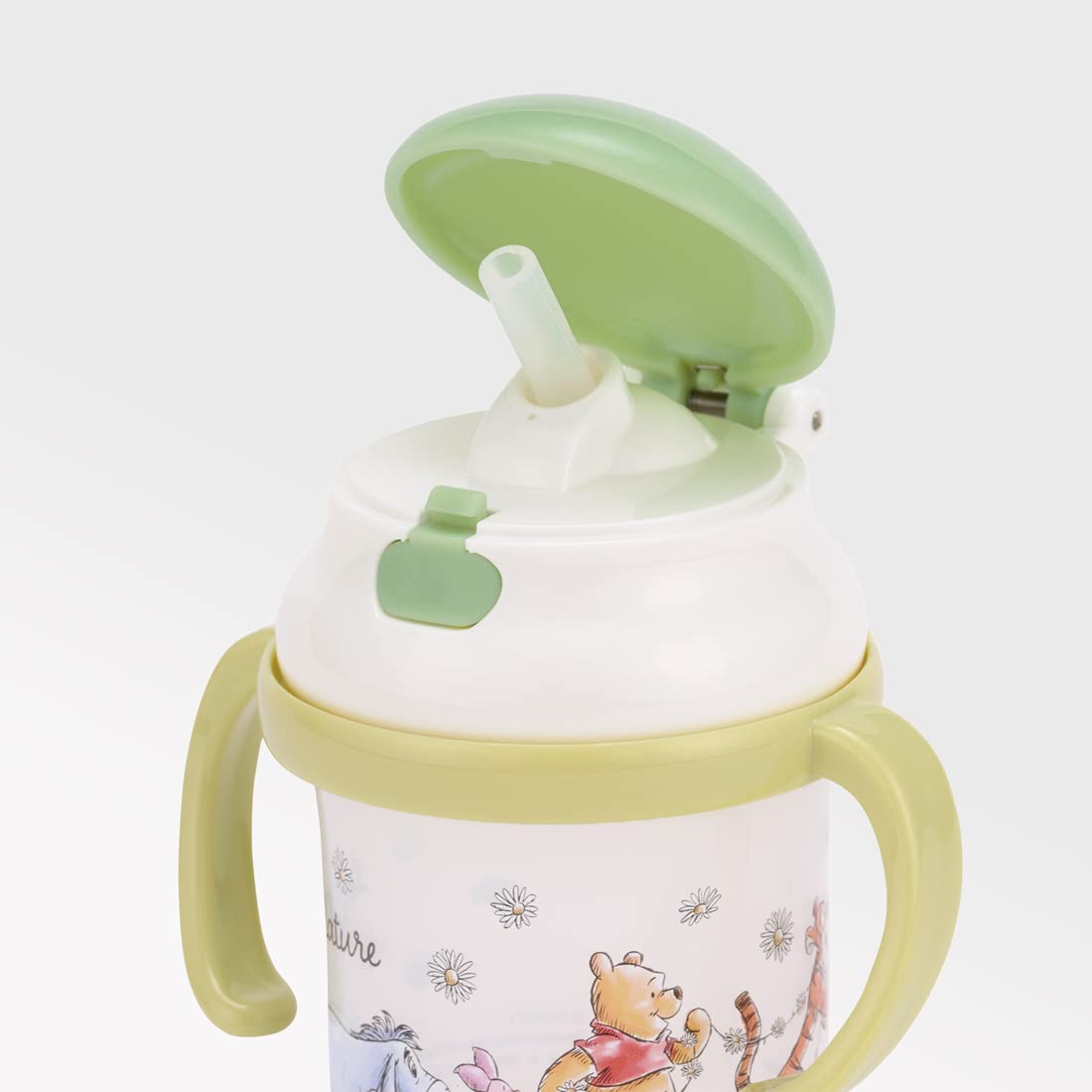 Skater Winnie The Pooh Baby Two-Handed Mug 230ml Silicone Straw Cup for 8+ Months- Japan Figure Store - #1 Bring To You The Best Japanese Goods
