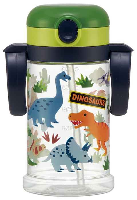 Skater Dinosaur Baby Straw Mug 370ml Foldable Handle Shoulder Strap Suitable for 1 Year and Up- Japan Figure Store - #1 Bring To You The Best Japanese Goods