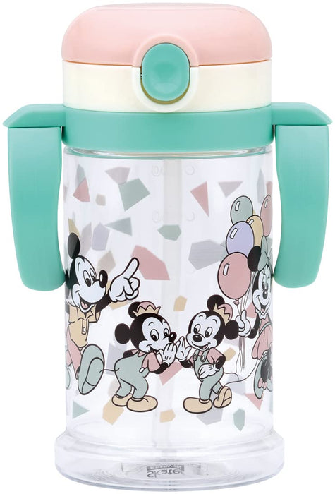 Skater Disney Mickey Friends Baby Straw Mug 370Ml Foldable Handle Shoulder Strap Suitable for Ages 1+- Japan Figure Store - #1 Bring To You The Best Japanese Goods