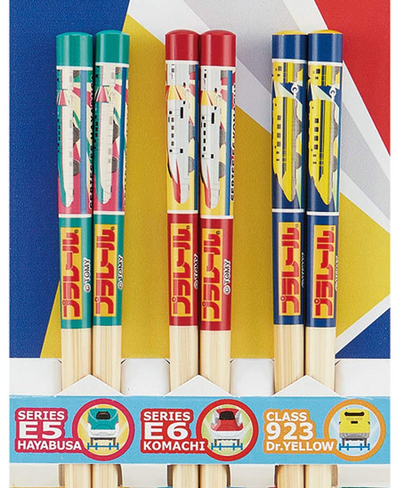 Skater Bamboo Chopsticks Set 16.5cm Set of 3 Plarail Design Skater- Japan Figure Store - #1 Bring To You The Best Japanese Goods