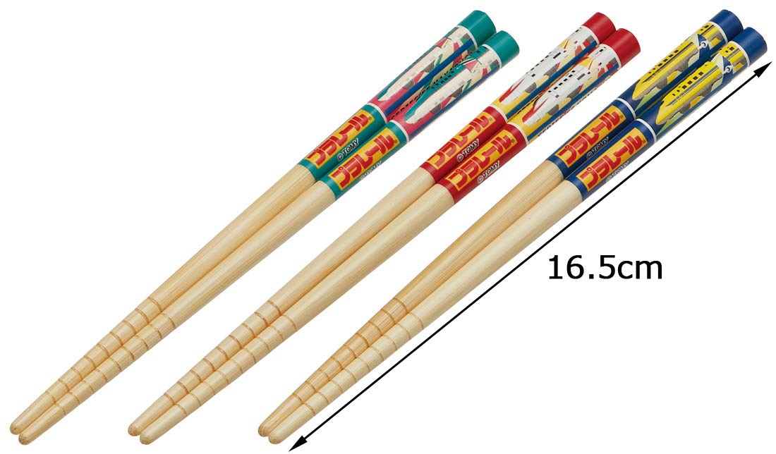 Skater Bamboo Chopsticks Set 16.5cm Set of 3 Plarail Design Skater- Japan Figure Store - #1 Bring To You The Best Japanese Goods