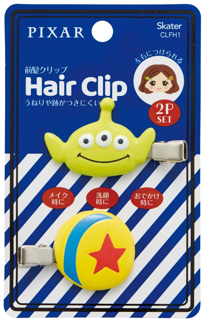 Skater Toy Story Disney Hair Clip Accessory Set of 2 Bangs Clip CLFH1- Japan Figure Store - #1 Bring To You The Best Japanese Goods