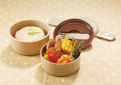 Skater Sumikko Gurashi Blue Bento Box 2 Tier Round 500ml Made in Japan Standard Onwr1-A- Japan Figure Store - #1 Bring To You The Best Japanese Goods