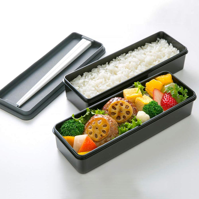 Skater Large Capacity 900ml Bento Box 2 Tiers with Silicone Lid Featuring Snoopy Logo- Japan Figure Store - #1 Bring To You The Best Japanese Goods