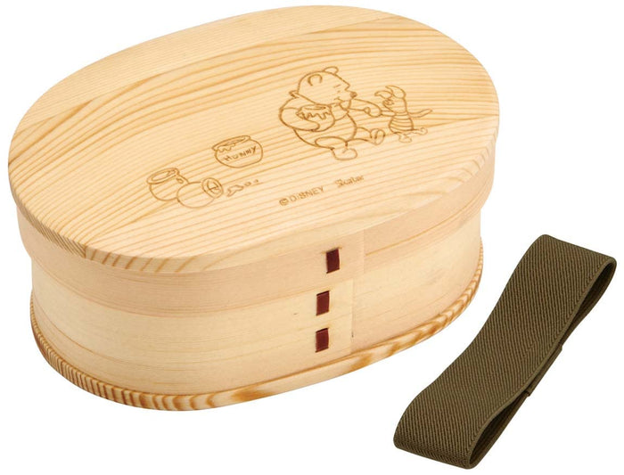 Skater Winnie The Pooh Bento Box 550ml Leak-Proof with Belt - WLB6-A- Japan Figure Store - #1 Bring To You The Best Japanese Goods