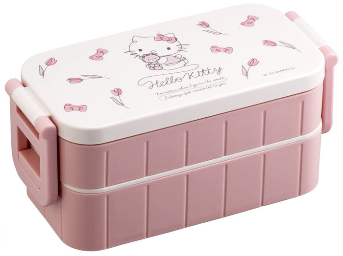 Skater Hello Kitty Bento Box 600ml 2-Tier Design Made in Japan - Women's Yzw3Ag-A- Japan Figure Store - #1 Bring To You The Best Japanese Goods