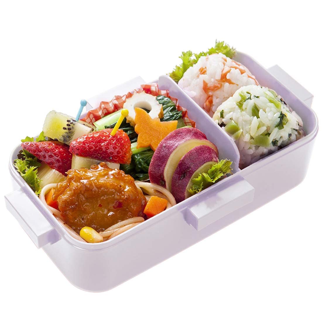 Skater Sanrio Kuromi Bento Box 530ml with Dome-Shaped Lid Antibacterial Made in Japan for Women- Japan Figure Store - #1 Bring To You The Best Japanese Goods