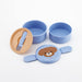 Skater 500ml 2-Tier Round Bento Box Pompon's Dog Design Antibacterial Made in Japan- Japan Figure Store - #1 Bring To You The Best Japanese Goods