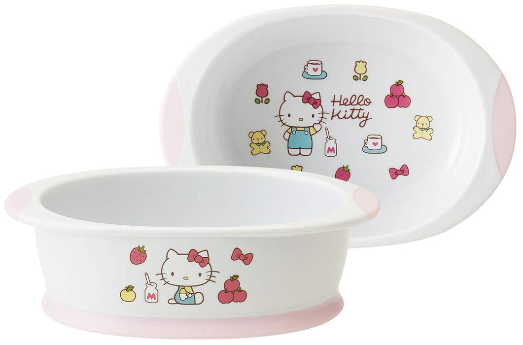 Skater Hello Kitty Baby Bowl 70S Sanrio - Children's Easy Scoop Tableware 16.4x11.3xH5cm- Japan Figure Store - #1 Bring To You The Best Japanese Goods