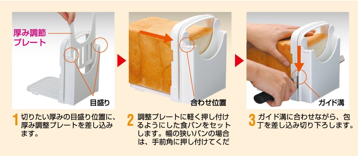 Skater SCG1 Bread Cutting Guide - Precision Bread Cutter and Knife Guide- Japan Figure Store - #1 Bring To You The Best Japanese Goods