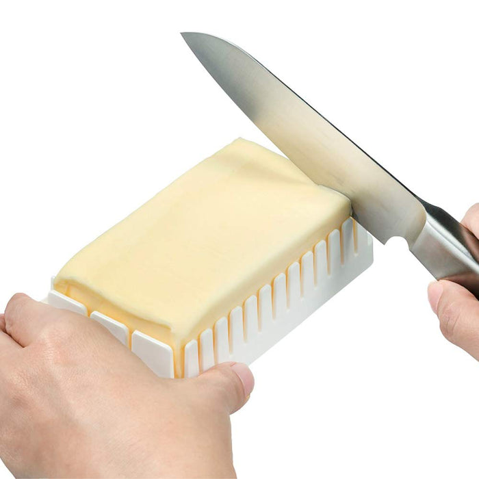 Skater Hello Kitty Butter Container with Cutting Guide Happiness Girl 16x9.5xH5.1cm- Japan Figure Store - #1 Bring To You The Best Japanese Goods