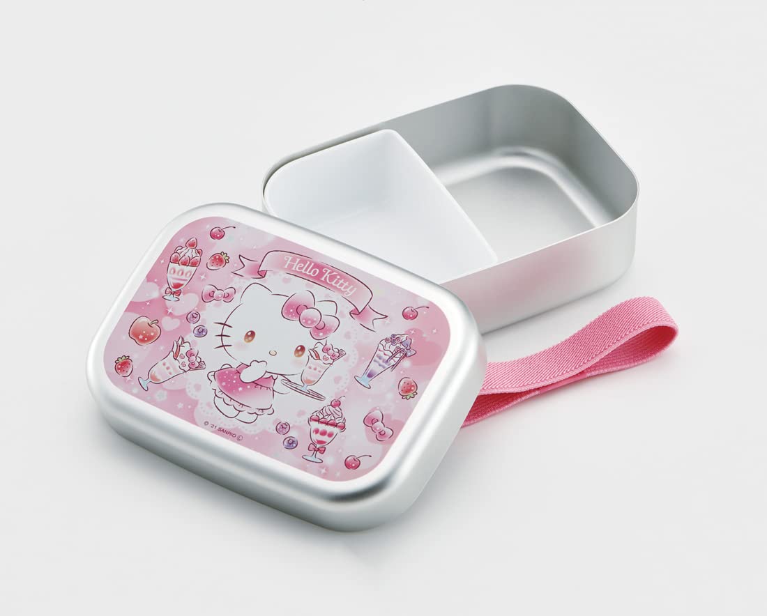 Skater Hello Kitty Girls' Aluminum Lunch Box 370ml - Sweets Sanrio Made in Japan- Japan Figure Store - #1 Bring To You The Best Japanese Goods