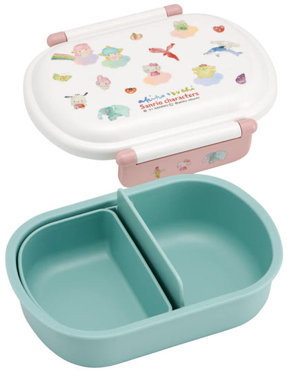 Skater 360ml Antibacterial Kids Lunch Box Akiko Obuchi Sanrio Design Fluffy Made in Japan- Japan Figure Store - #1 Bring To You The Best Japanese Goods