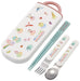 Skater Girls Trio Set: Antibacterial Slide Lunch Box with Spoon Fork Chopsticks - Made in Japan- Japan Figure Store - #1 Bring To You The Best Japanese Goods