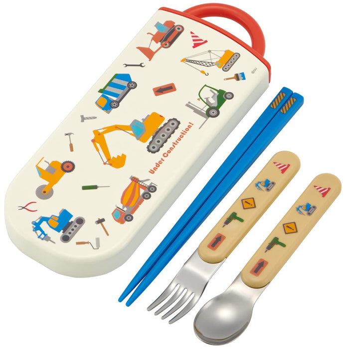 Skater Japan Kids Lunch Trio Set: Antibacterial Slide Box Chopsticks Spoon Fork- Japan Figure Store - #1 Bring To You The Best Japanese Goods