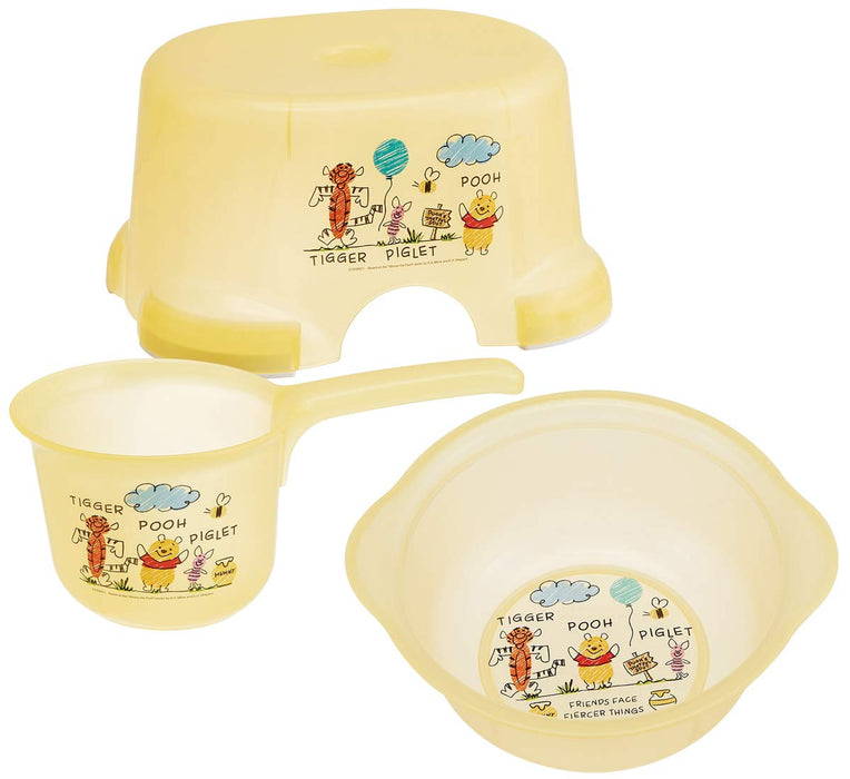 Skater Winnie the Pooh Sketch Disney Children's Bathtub 24cm Diameter 9cm Height Bs21N- Japan Figure Store - #1 Bring To You The Best Japanese Goods