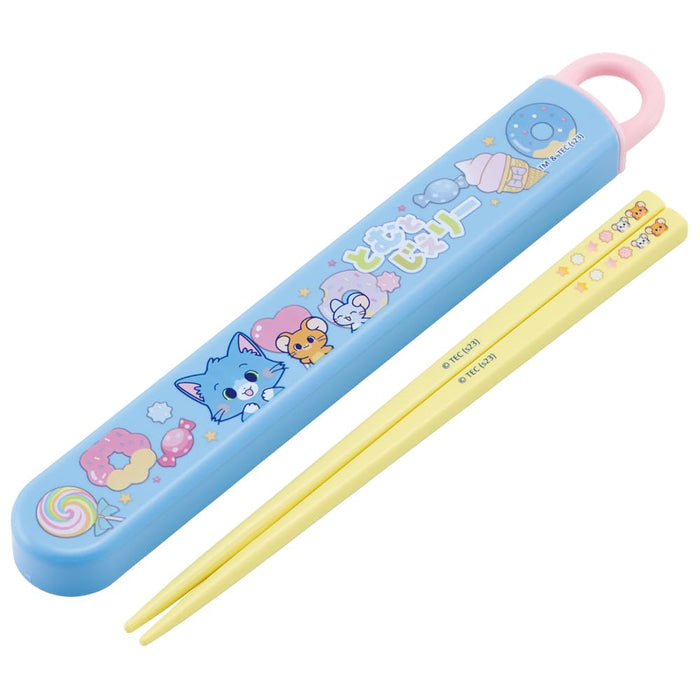 Skater Kids Chopsticks Set with Case 16.5cm Antibacterial Tom and Jerry Theme- Japan Figure Store - #1 Bring To You The Best Japanese Goods