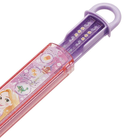 Skater Disney Rapunzel Chopsticks with Case Set Made in Japan Children's ABS2AM Set- Japan Figure Store - #1 Bring To You The Best Japanese Goods
