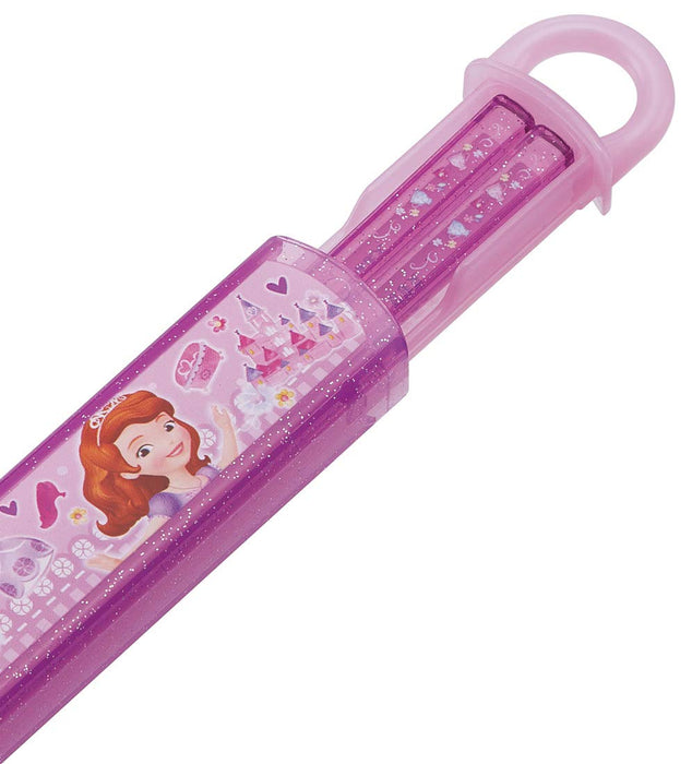 Skater Disney Sofia 19 Children's Chopstick and Case Set Made in Japan ABS2AM- Japan Figure Store - #1 Bring To You The Best Japanese Goods