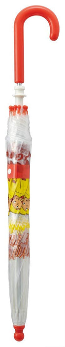 Skater Curious George Children's 40cm Long Vinyl Umbrella UBV2- Japan Figure Store - #1 Bring To You The Best Japanese Goods