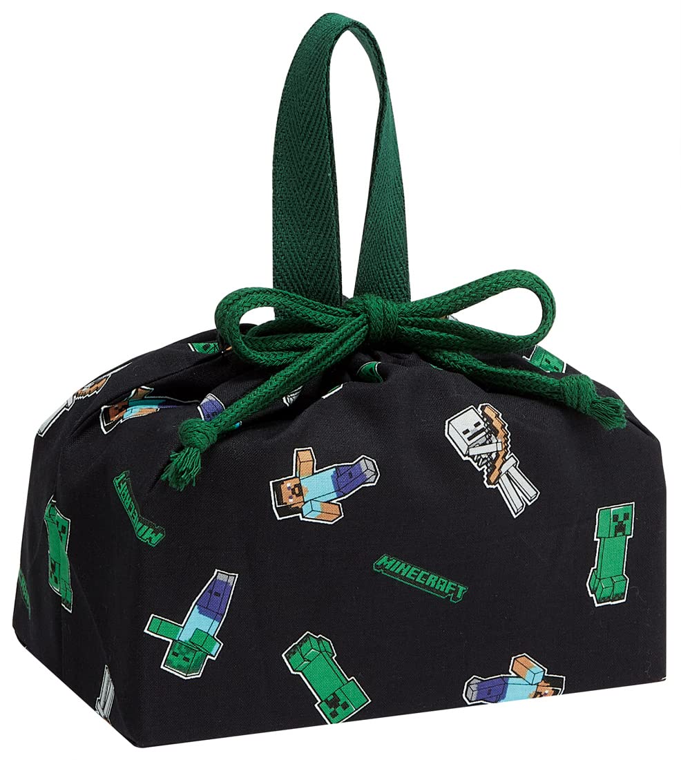 Skater Japan-Made Minecraft Kids Lunch Box with Drawstring Bag Kb7-A- Japan Figure Store - #1 Bring To You The Best Japanese Goods