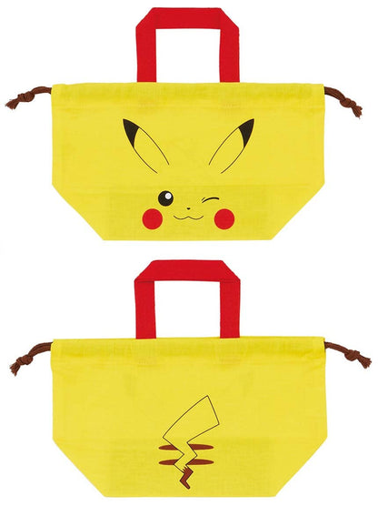 Skater Pikachu Pokemon Lunch Box and Drawstring Bag Set for Kids Made in Japan- Japan Figure Store - #1 Bring To You The Best Japanese Goods