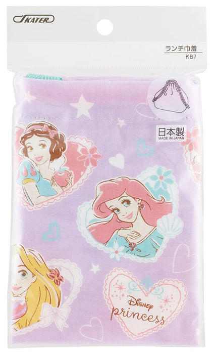 Skater Disney Princess Lunch Box Bag 22 Inch Girl's Japan-Made Drawstring with Gusset- Japan Figure Store - #1 Bring To You The Best Japanese Goods