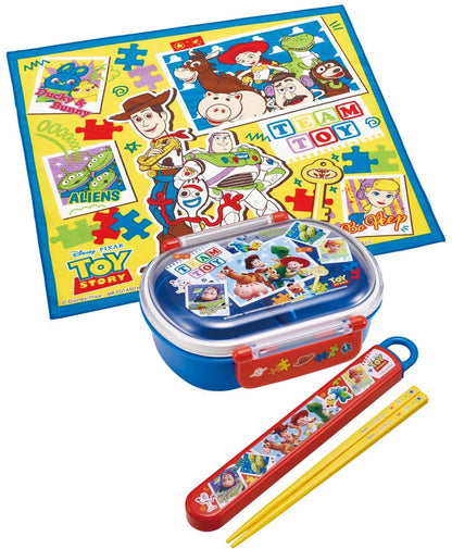 Skater Kids Toy Story Lunch Box and Cloth Set 43x43cm Made in Japan- Japan Figure Store - #1 Bring To You The Best Japanese Goods