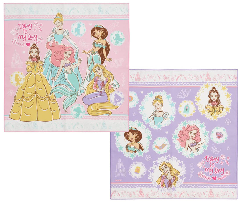Skater Disney Princess Lunch Cloth for Kids Set of 2 23-inch- Japan Figure Store - #1 Bring To You The Best Japanese Goods