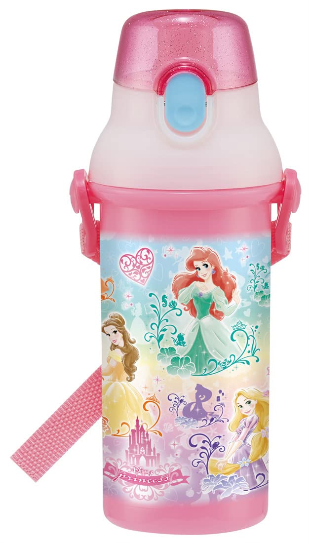 Skater Disney Princess 480ml Water Bottle for Girls Antibacterial Made in Japan- Japan Figure Store - #1 Bring To You The Best Japanese Goods