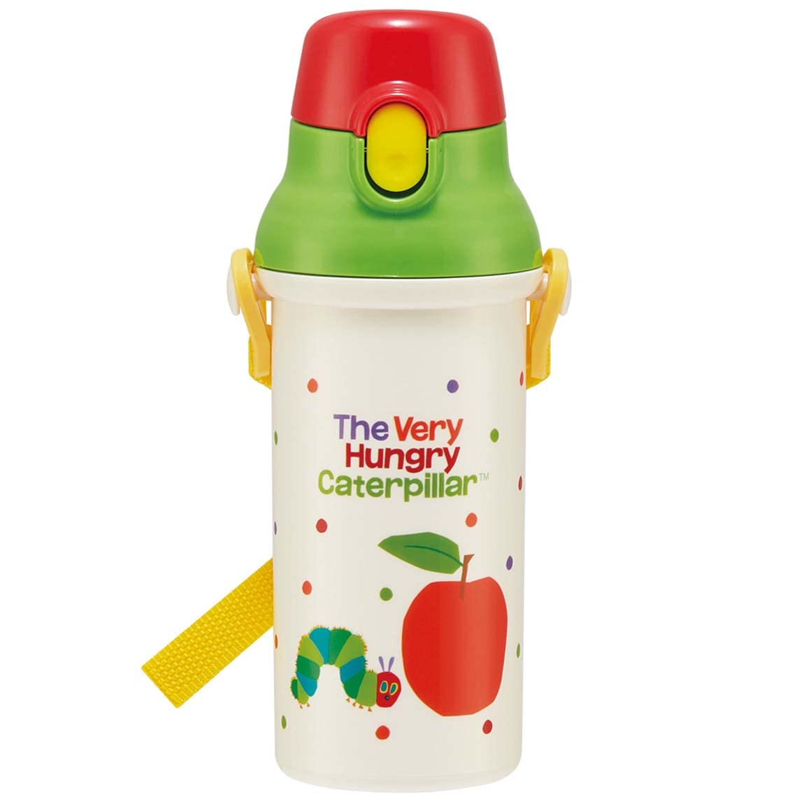 Skater 480ml Children's Water Bottle Antibacterial The Very Hungry Caterpillar Made in Japan- Japan Figure Store - #1 Bring To You The Best Japanese Goods
