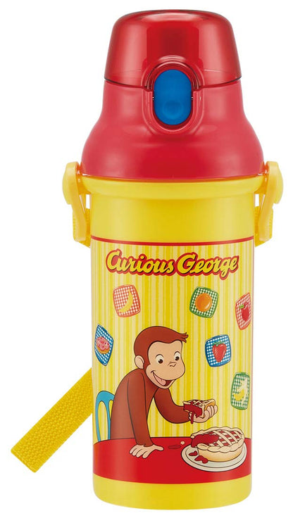 Skater Curious George 480ml Kids Plastic Water Bottle- Japan Figure Store - #1 Bring To You The Best Japanese Goods