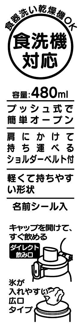 Skater Disney Frozen 2 480ml Kids Plastic Water Bottle- Japan Figure Store - #1 Bring To You The Best Japanese Goods