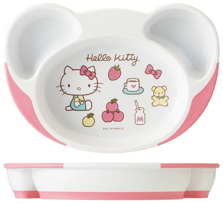 Skater Hello Kitty 70's Children's Scoop-Plate - Easy 22.7x15.7cm Baby Lunch Tableware- Japan Figure Store - #1 Bring To You The Best Japanese Goods