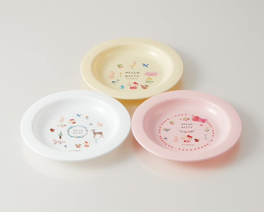 Skater Hello Kitty Children's 15cm Plate Set of 3 Made in Japan by Sanrio- Japan Figure Store - #1 Bring To You The Best Japanese Goods