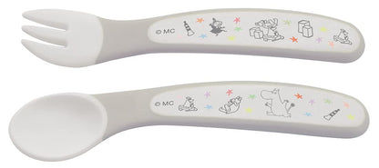 Skater Moomin Star Kids Spoon and Fork Set 12cm - SFB2-A- Japan Figure Store - #1 Bring To You The Best Japanese Goods