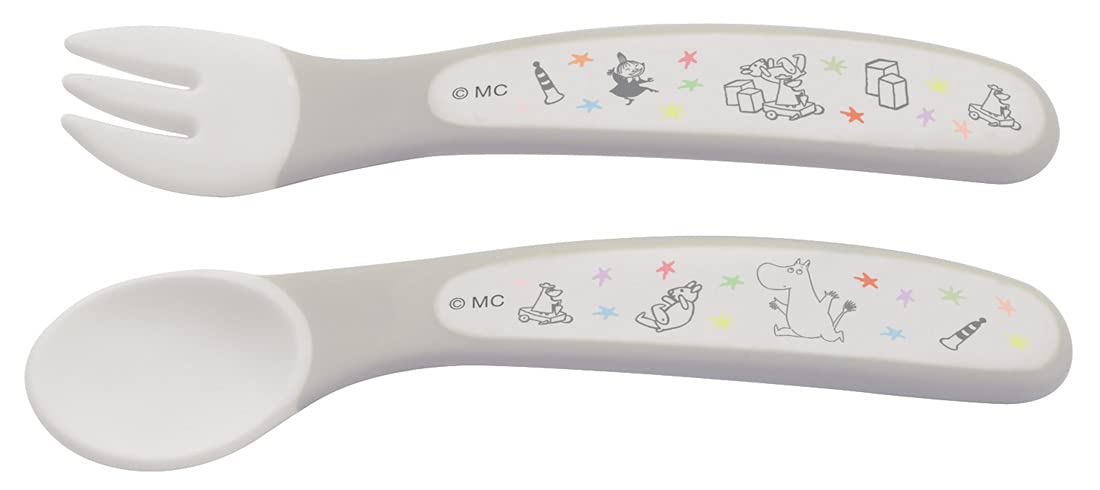 Skater Moomin Star Kids Spoon and Fork Set 12cm - SFB2-A- Japan Figure Store - #1 Bring To You The Best Japanese Goods