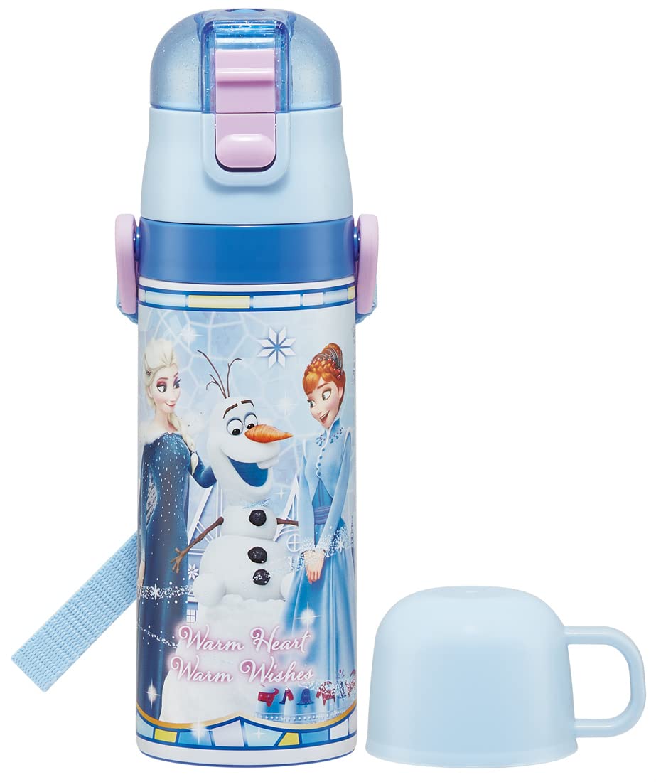 Skater Disney Frozen Kids' Stainless Steel Thermal Water Bottle 470ml Lightweight & Insulated- Japan Figure Store - #1 Bring To You The Best Japanese Goods