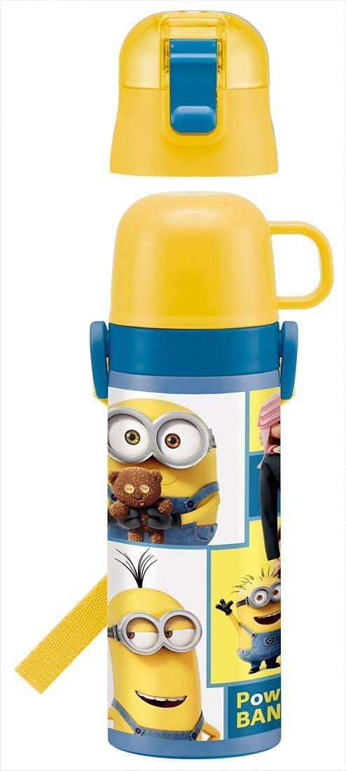 Skater Minions Stainless Steel Kids Water Bottle Thermal Lightweight 470ml/430ml - Bob and Friends- Japan Figure Store - #1 Bring To You The Best Japanese Goods