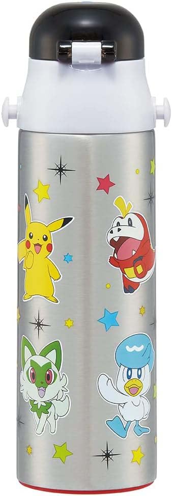 Skater Pokemon 23N Kids Stainless Steel Water Bottle 580Ml Lightweight & Cold-Keeping- Japan Figure Store - #1 Bring To You The Best Japanese Goods