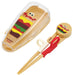 Skater Kids Training Chopsticks 14cm Right-Handed Square Tips Burger Design Case Ages 2-7- Japan Figure Store - #1 Bring To You The Best Japanese Goods