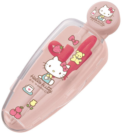Skater Hello Kitty Children's Right-Handed Training Chopsticks 14cm Easy Pickup Ages 2-7- Japan Figure Store - #1 Bring To You The Best Japanese Goods