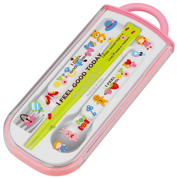 Skater Children's Trio Set - Chopsticks Spoon Fork - My Favorites Made in Japan Tcs1Am- Japan Figure Store - #1 Bring To You The Best Japanese Goods