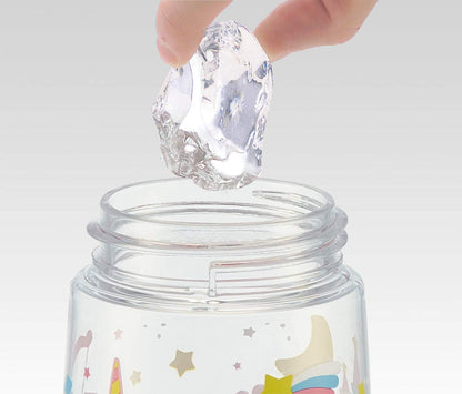Skater Unicorn 480ml Clear Water Bottle for Girls with Straw PDSH5- Japan Figure Store - #1 Bring To You The Best Japanese Goods