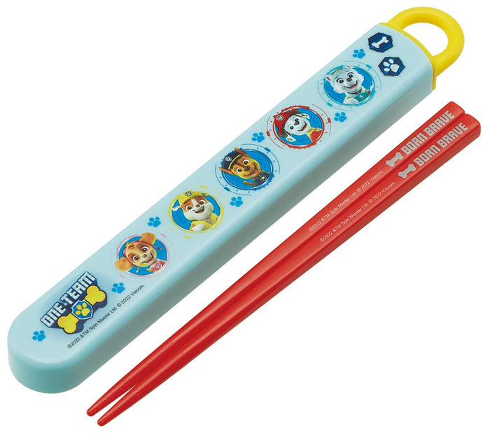 Skater Paw Patrol Kids Chopstick Case Set 16.5cm Antibacterial Made in Japan - ABS2AMAG-A- Japan Figure Store - #1 Bring To You The Best Japanese Goods