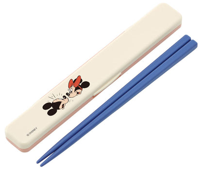 Skater Disney Mickey Modern Comic 18cm Chopsticks & Case Set Antibacterial Made in Japan- Japan Figure Store - #1 Bring To You The Best Japanese Goods