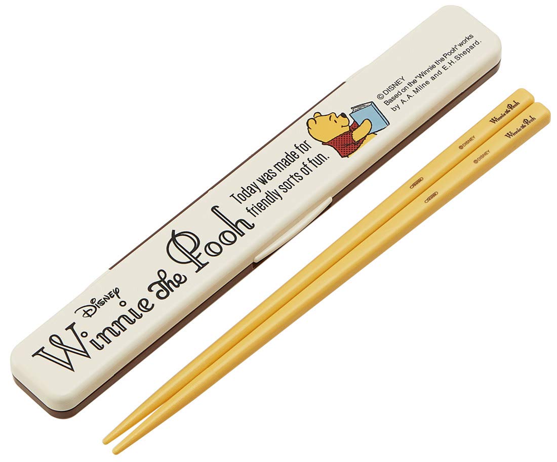 Skater Winnie The Pooh Chopsticks And Case Set 18cm Premium Japanese-Made- Japan Figure Store - #1 Bring To You The Best Japanese Goods